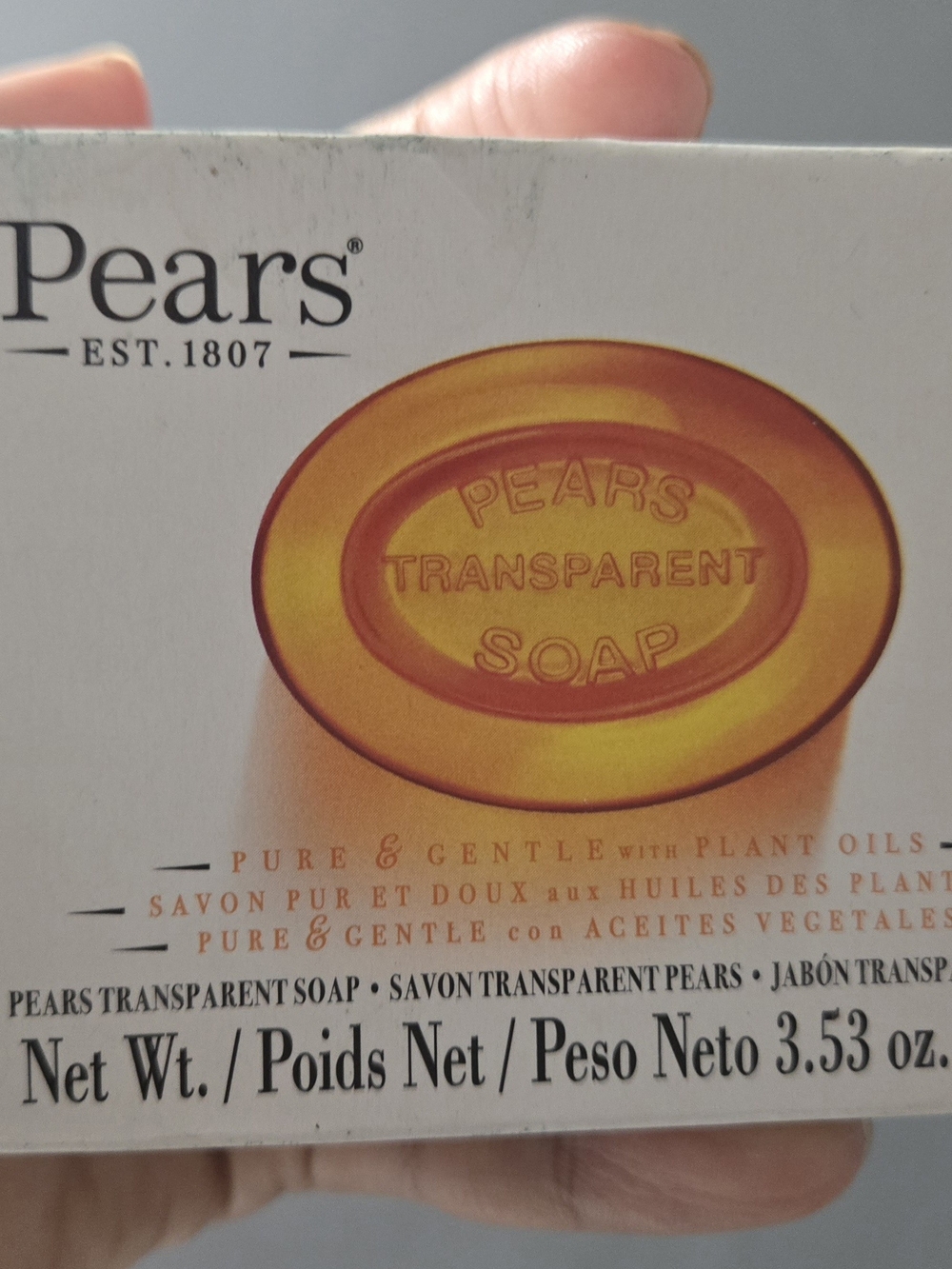Pearls Transparent Soap - Amber Yellow Bar